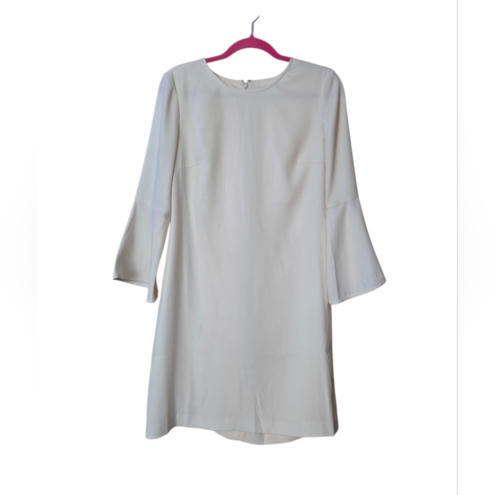 Club Monaco Larchye Bell Sleeve Dress Sz 4 Off-White - Picture 2 of 9